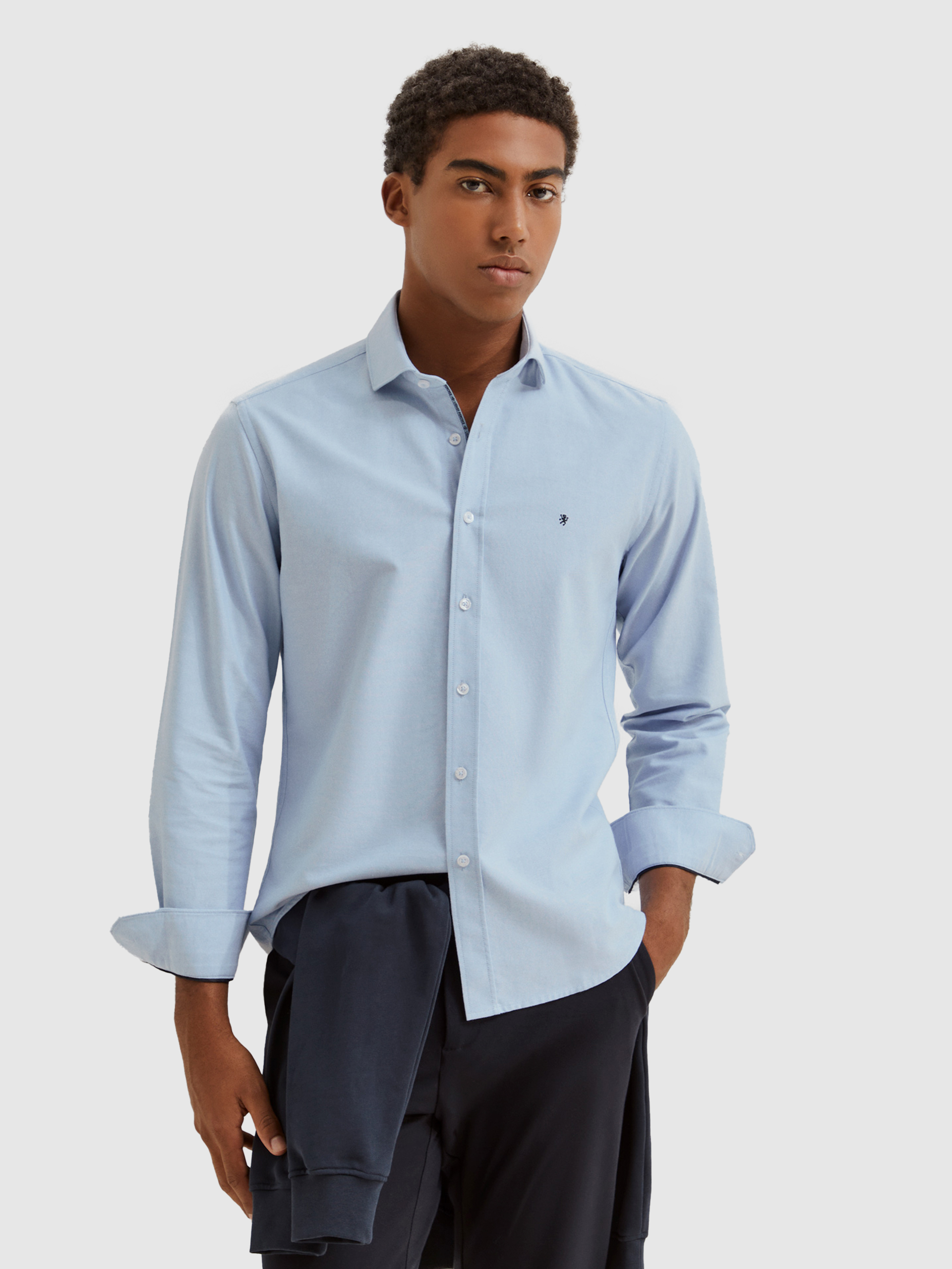Shirt Man Blue Lion Of Porches