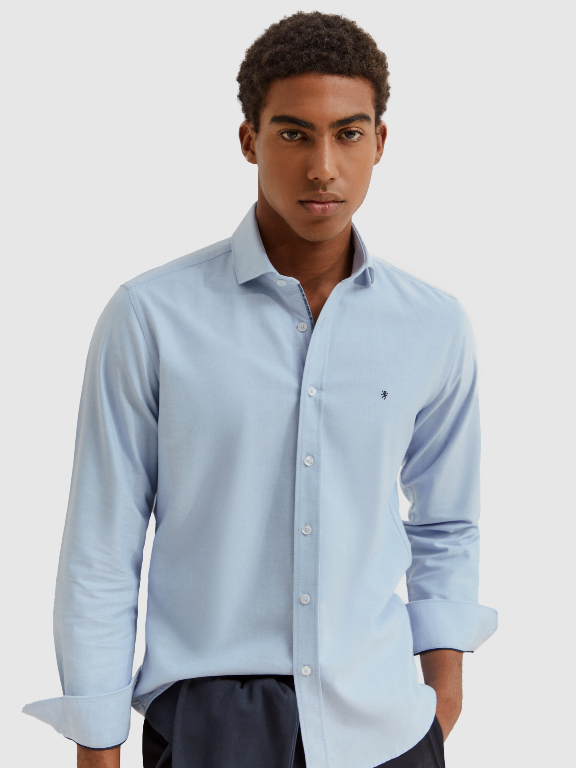 Shirt Man Blue Lion Of Porches