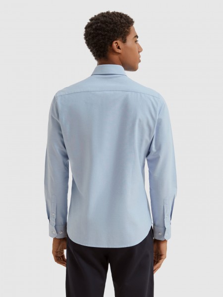 Camisa Hombre Azul Lion Of Porches