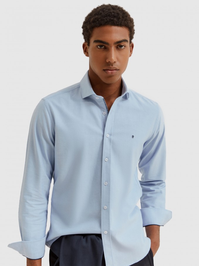 Camisa Hombre Azul Lion Of Porches