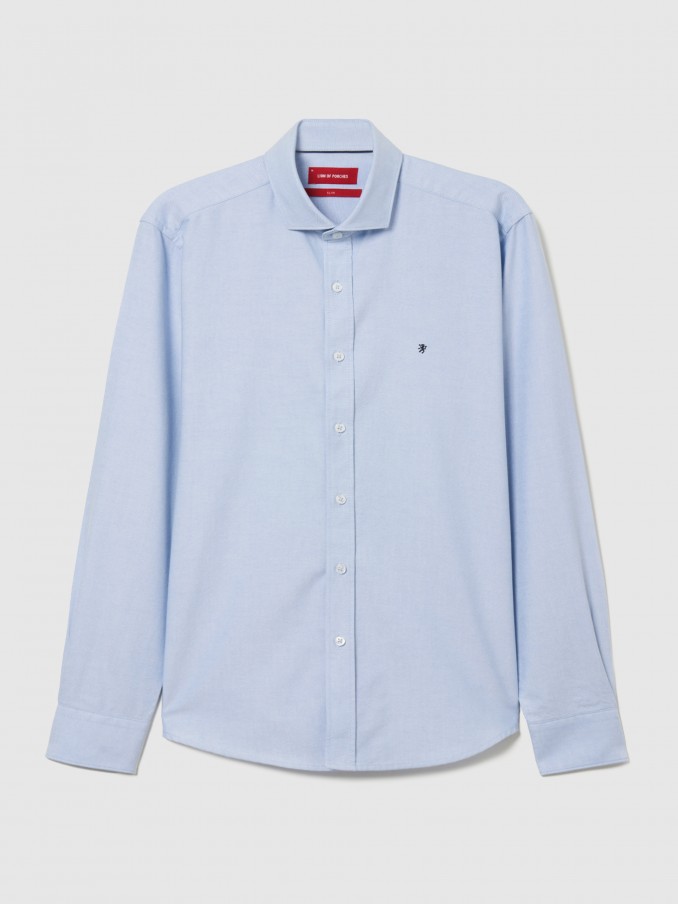 Camisa Hombre Azul Lion Of Porches