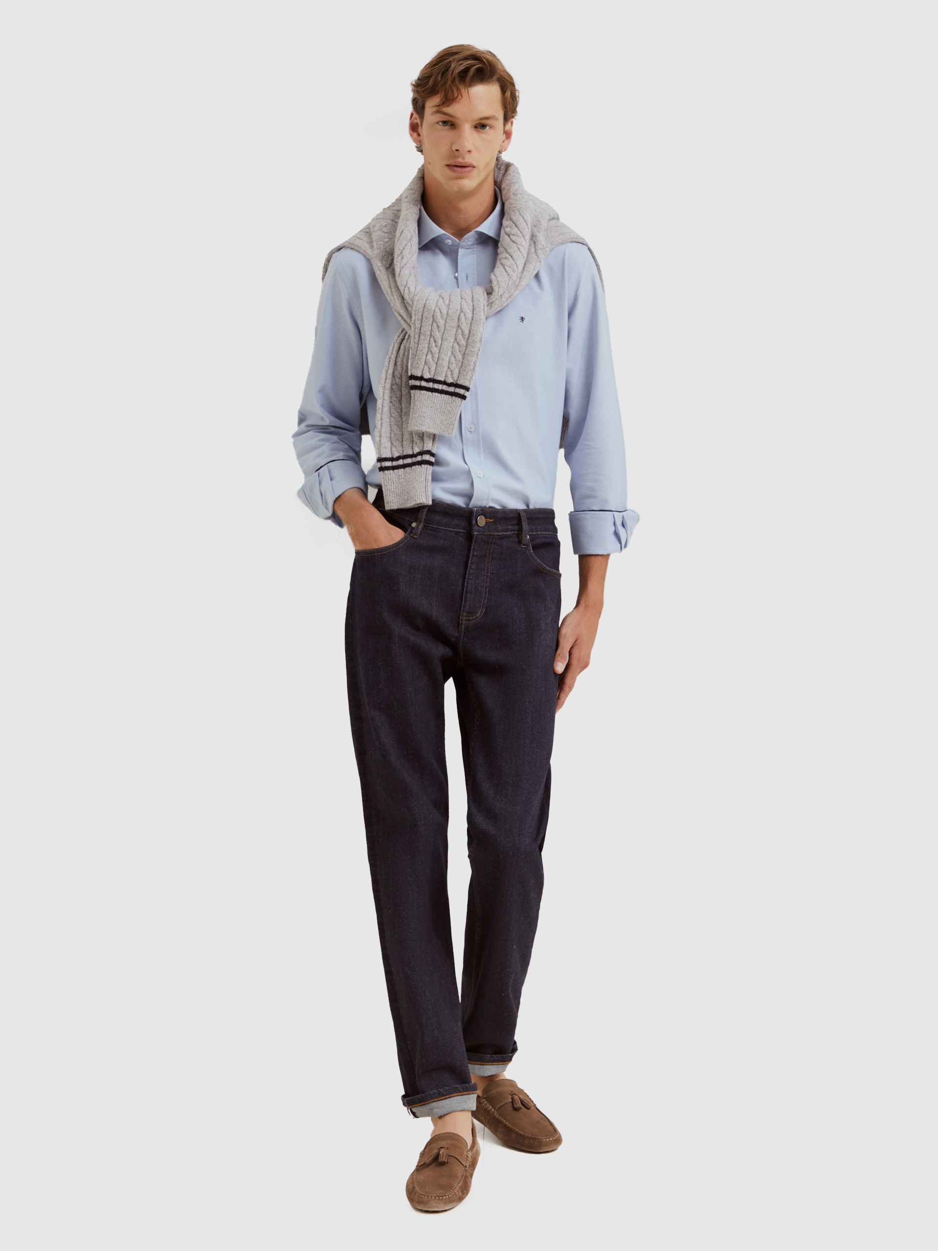 Pantalones Hombre Jeans Oscuros Lion Of Porches