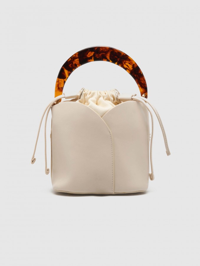Bolso Mujer Crema Lion Of Porches