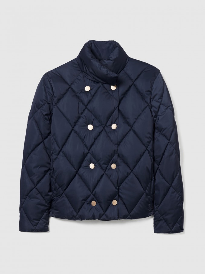 Jacket Woman Navy Blue Lion Of Porches