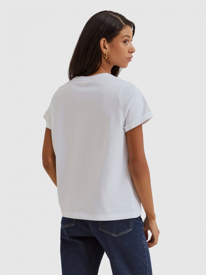Camiseta Mujer Blanco Lion Of Porches