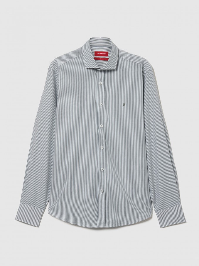 Shirt Man Green Stripe Lion Of Porches