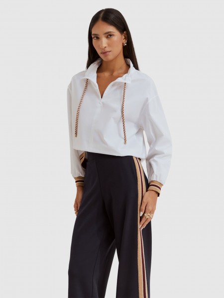 Pants Woman Navy Blue Lion Of Porches