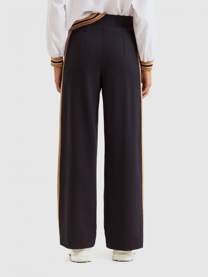 Pants Woman Navy Blue Lion Of Porches