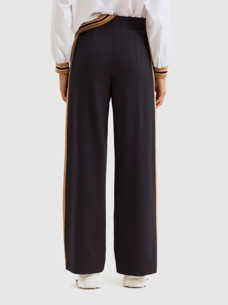 Pants Woman Navy Blue Lion Of Porches