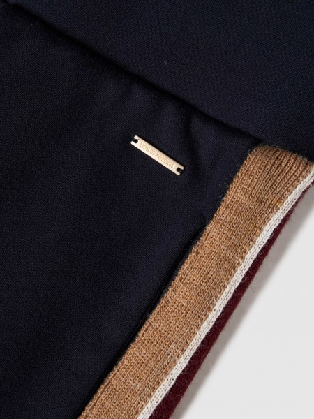 Pants Woman Navy Blue Lion Of Porches