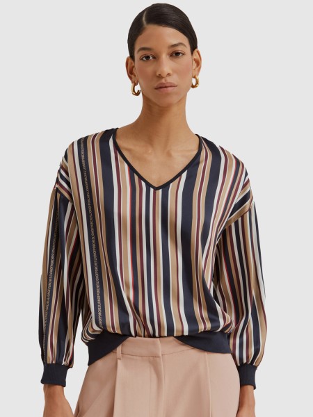 Blusa Mujer Raya Azul Lion Of Porches