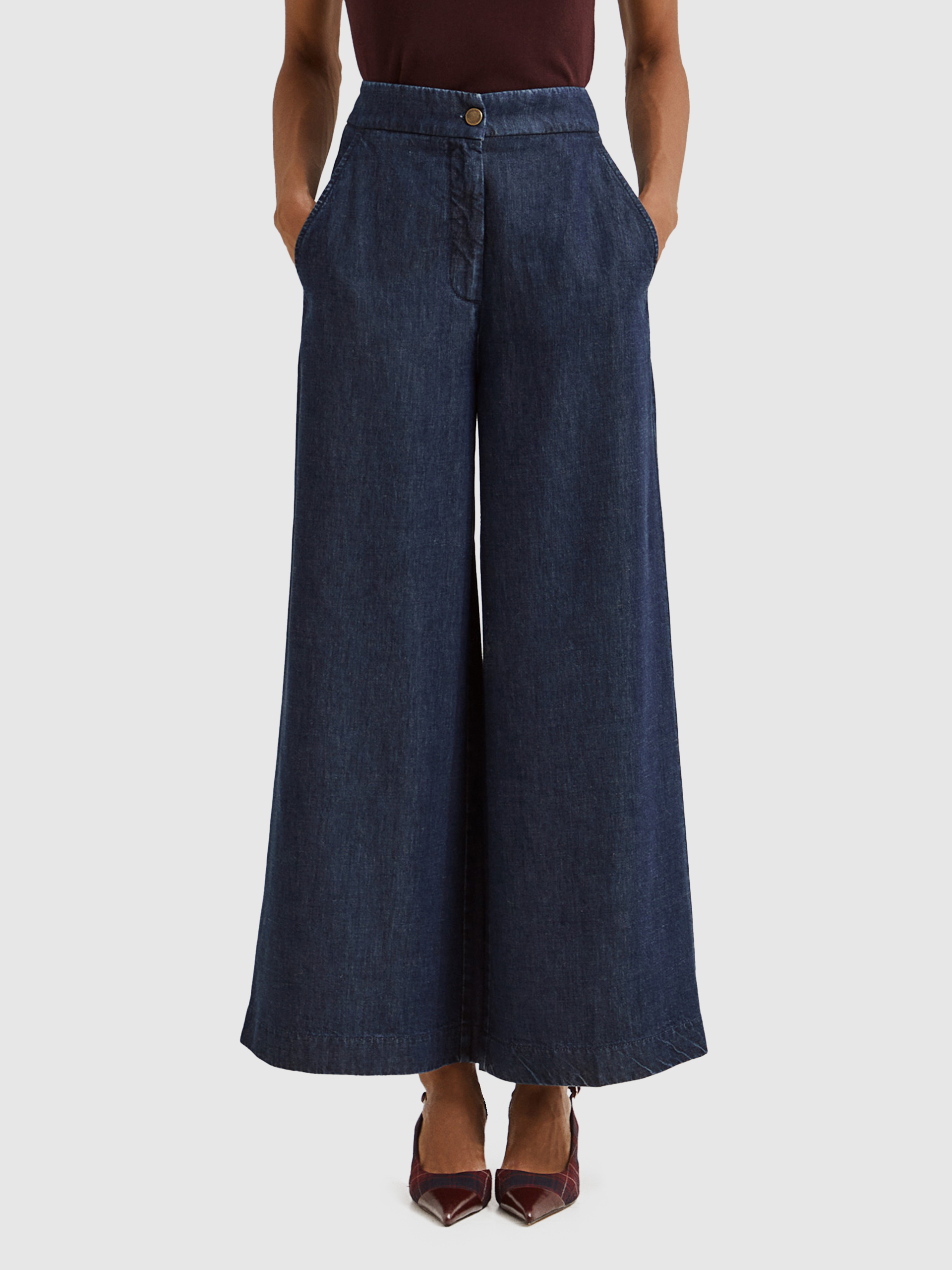 Pantalones Mujer Azul Marino Lion Of Porches