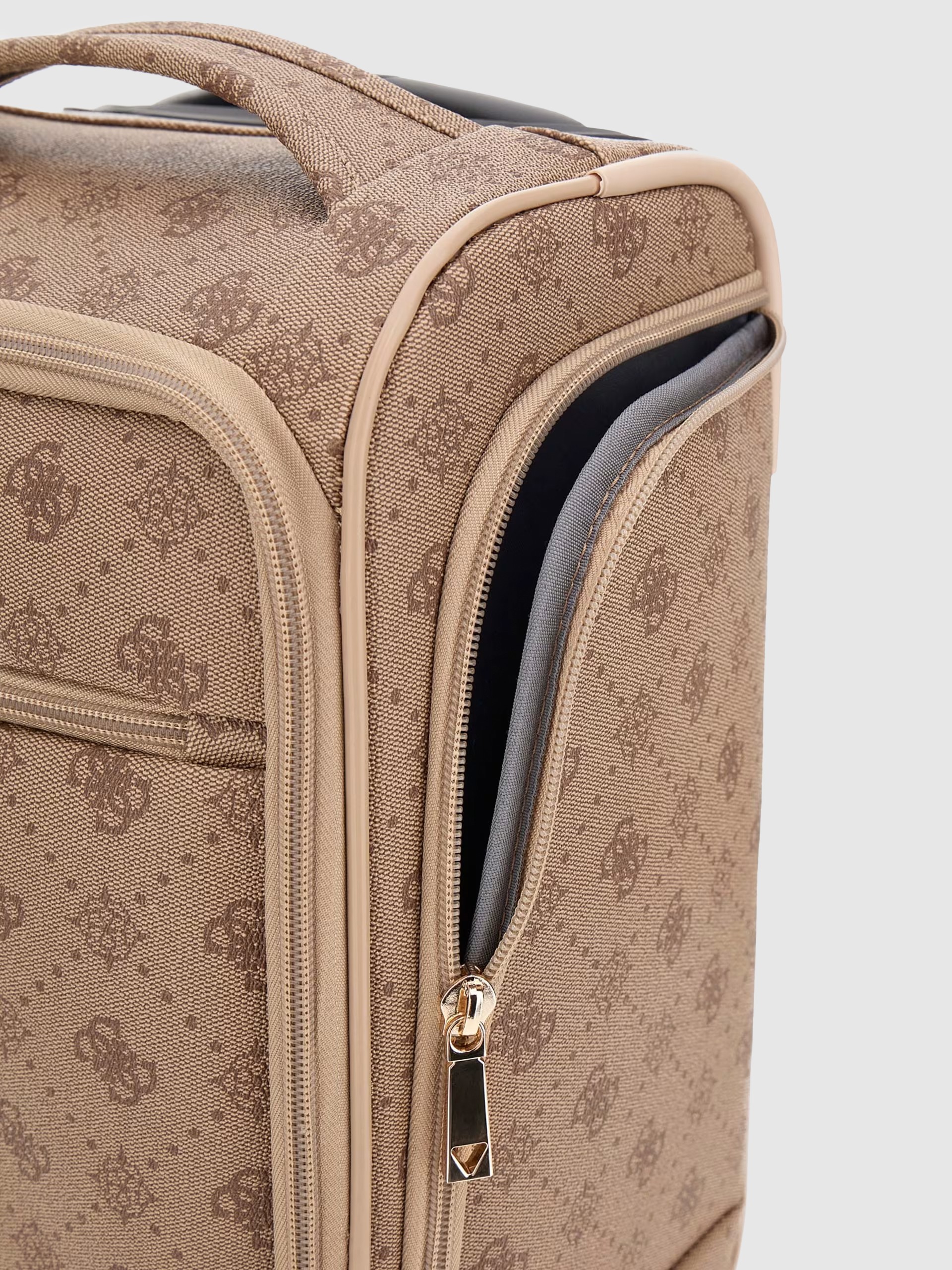Bolsa de Viaje Pequeña Mujer Beige Guess