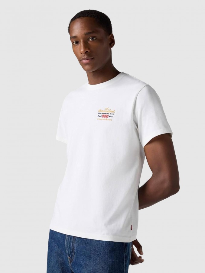Camiseta Hombre Blanco Levis