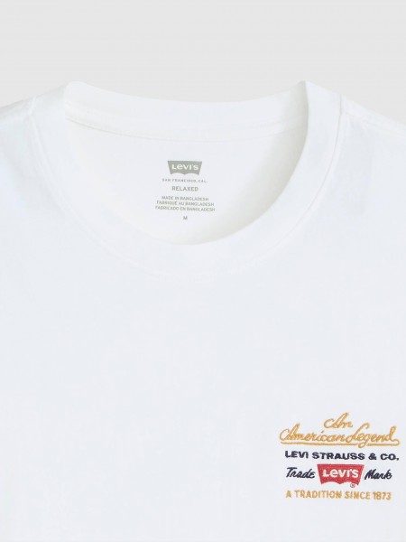 T-Shirt Man White Levis