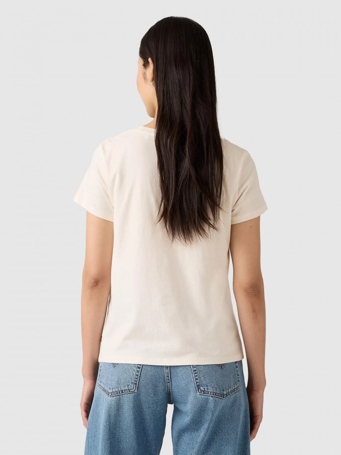 T-Shirt Woman Cream Levis
