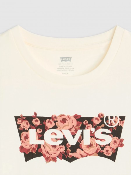 T-Shirt Woman Cream Levis