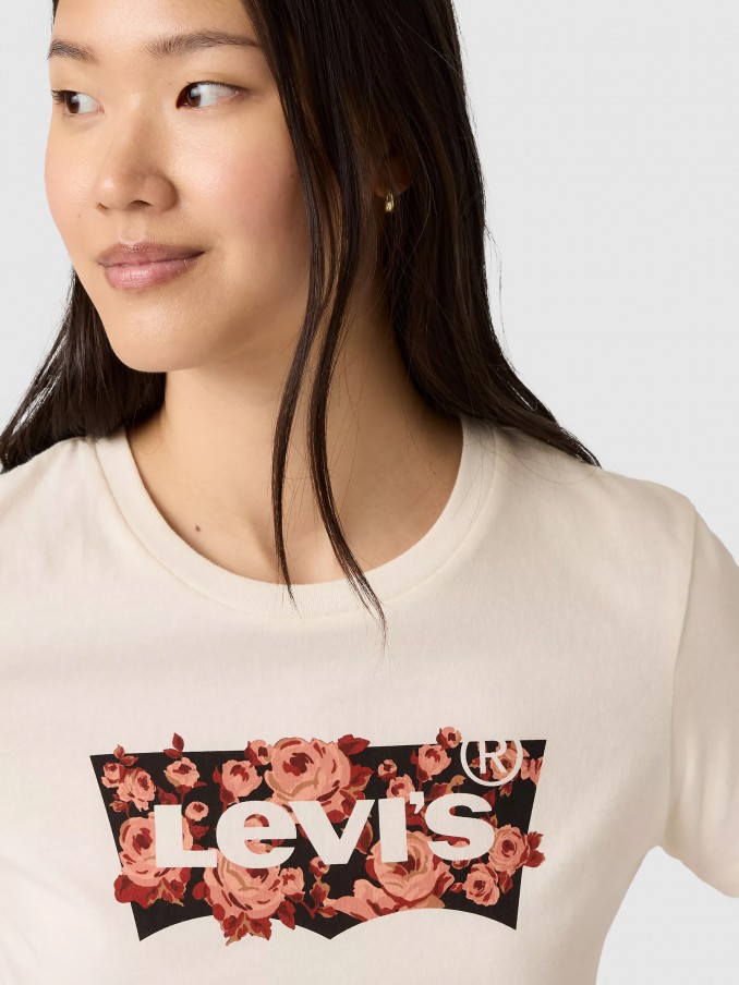 T-Shirt Woman Cream Levis
