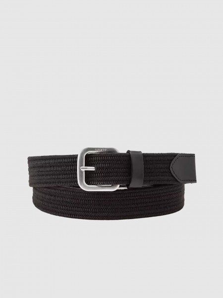 Cinturon Hombre Negro Levis