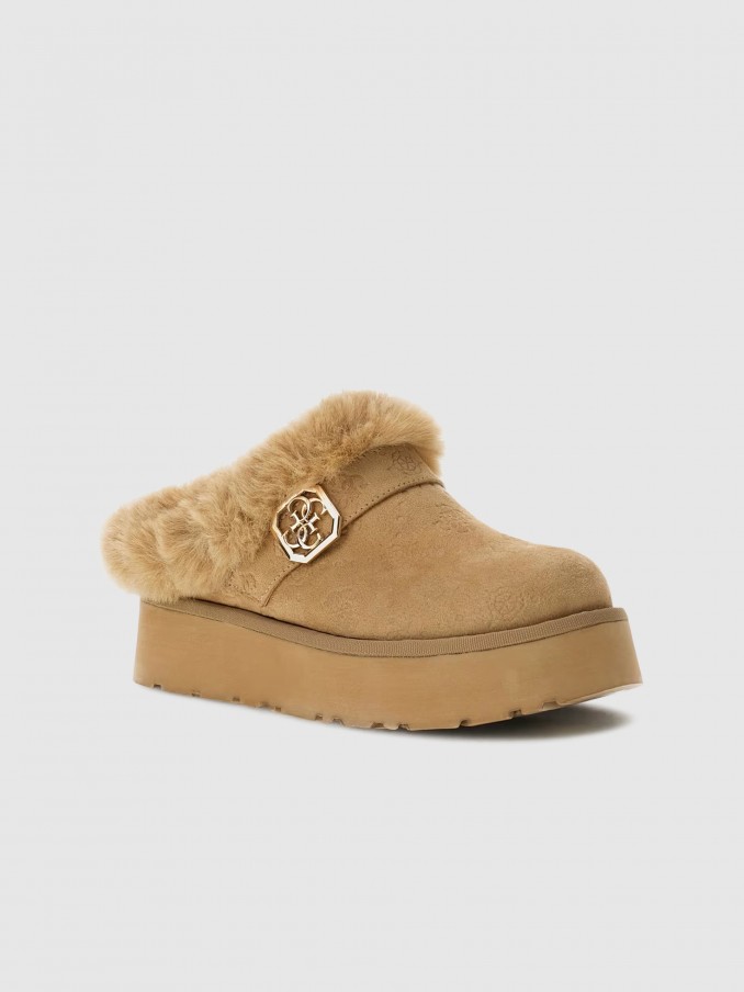 Flip Flops Woman Camel Guess