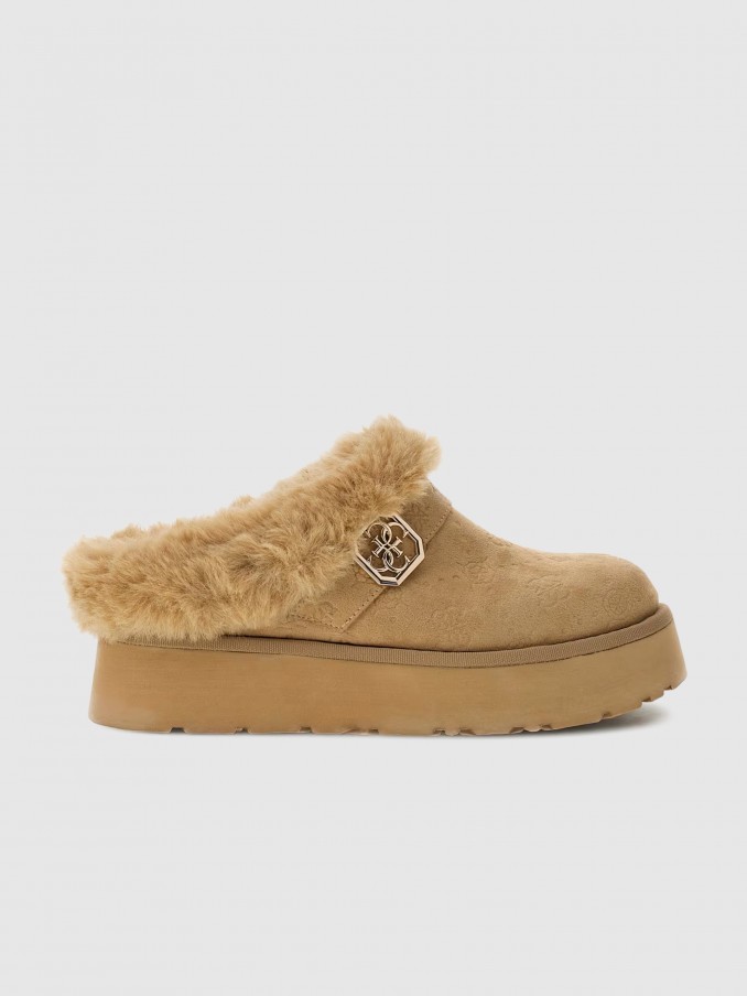 Flip Flops Woman Camel Guess