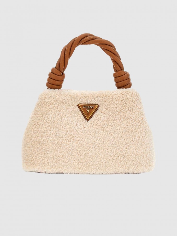 Handbag Woman Beige Guess