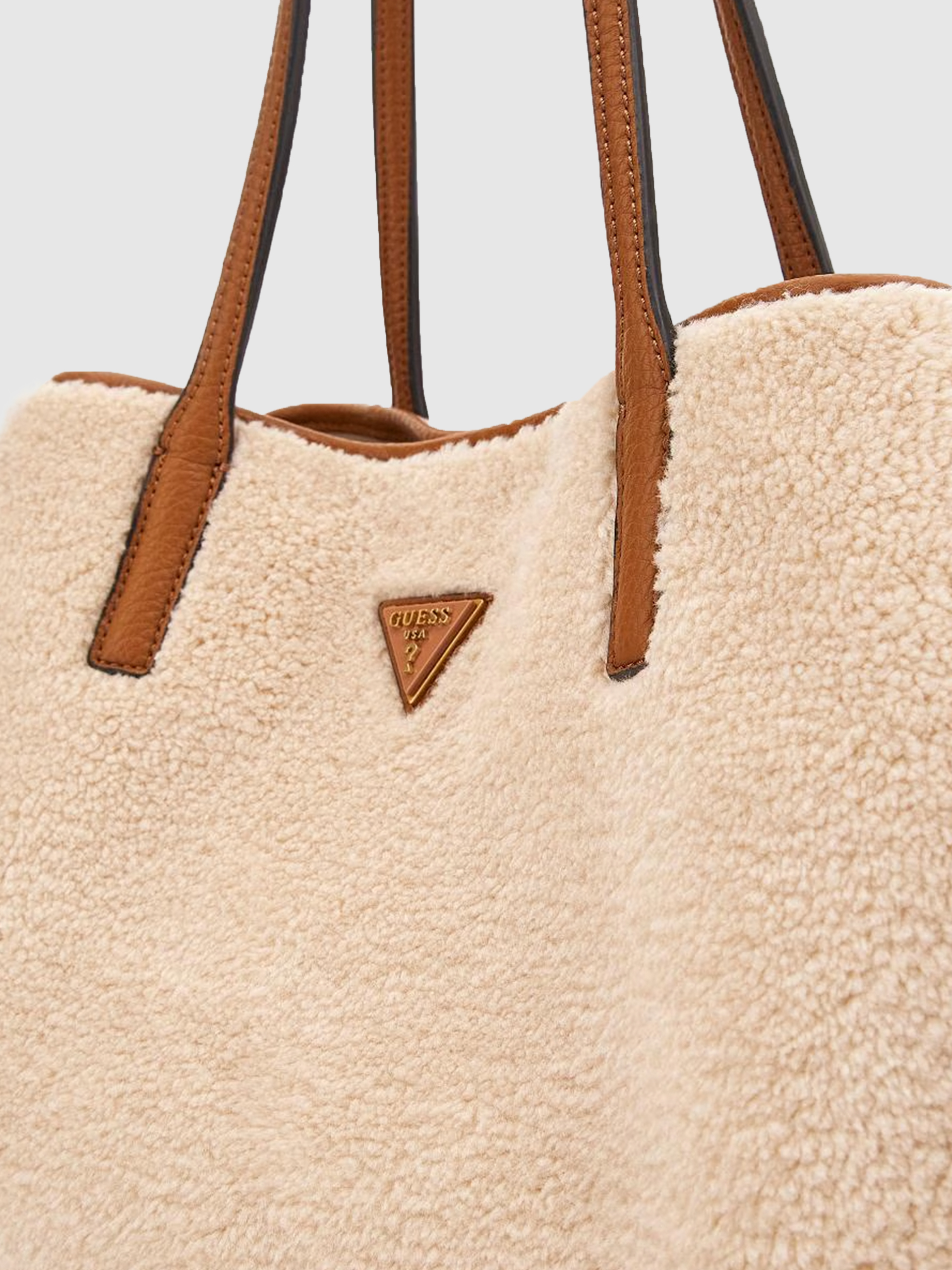 Bolsos de Mano Mujer Beige Guess