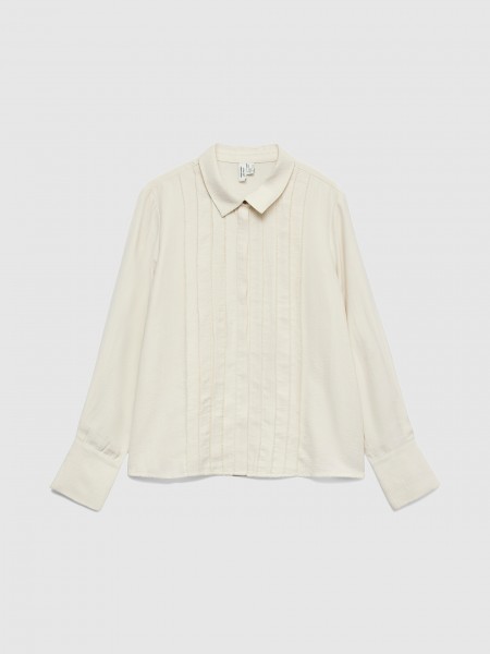 Camisa Mujer Crema Vero Moda