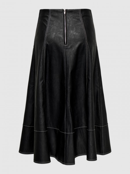 Falda Mujer Negro Only