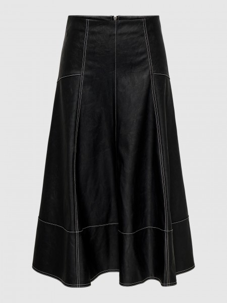 Falda Mujer Negro Only