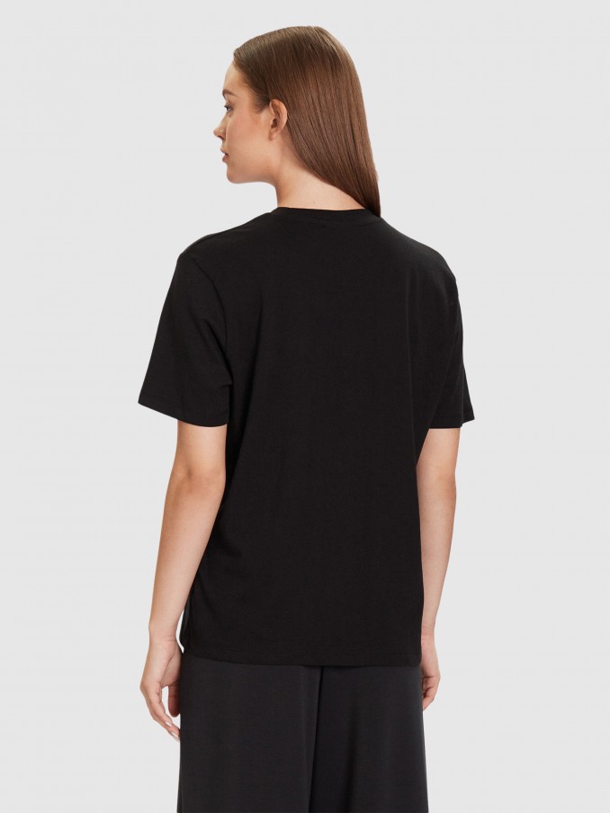 Camiseta Mujer Negro Guess Underwear
