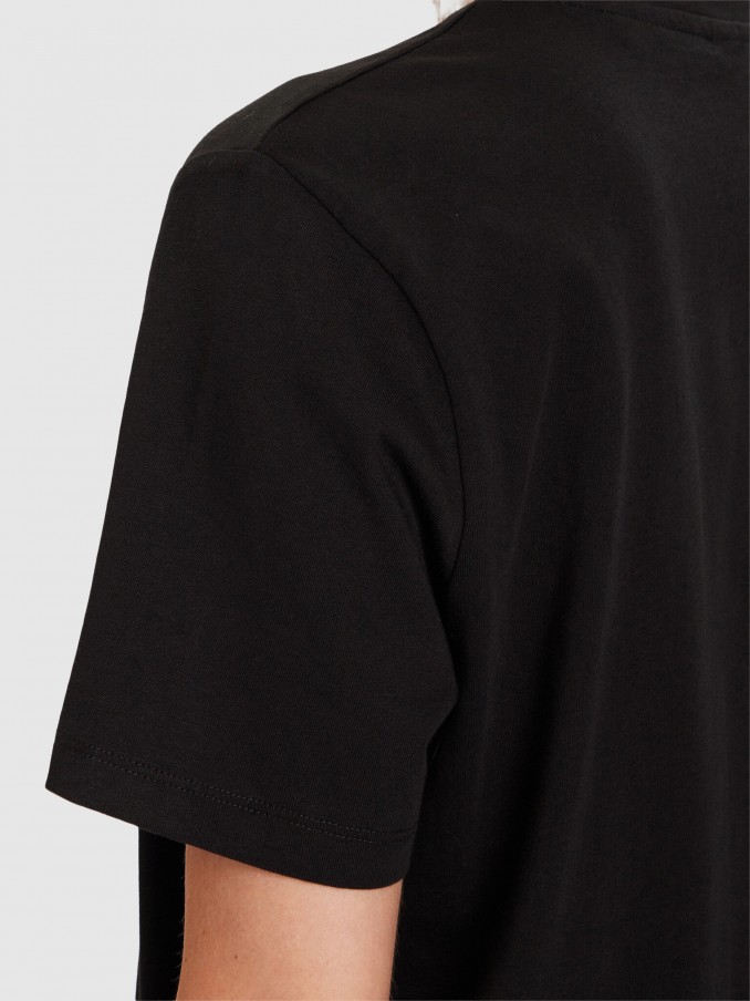 T-Shirt Woman Black Guess Underwear