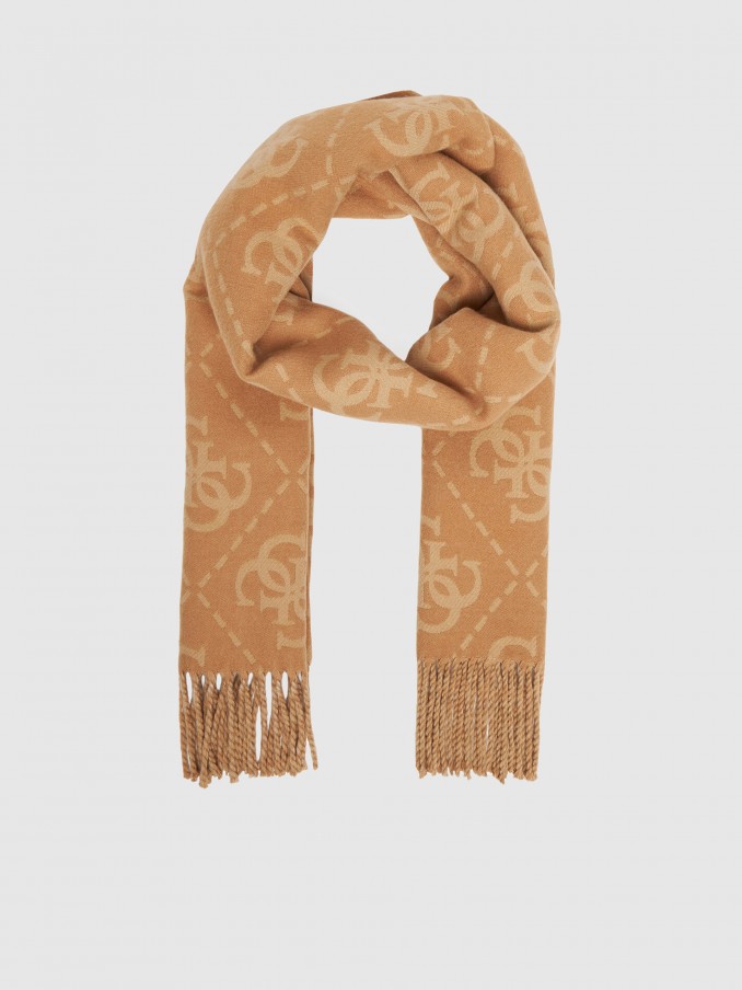 Bufandas Mujer Crema Guess