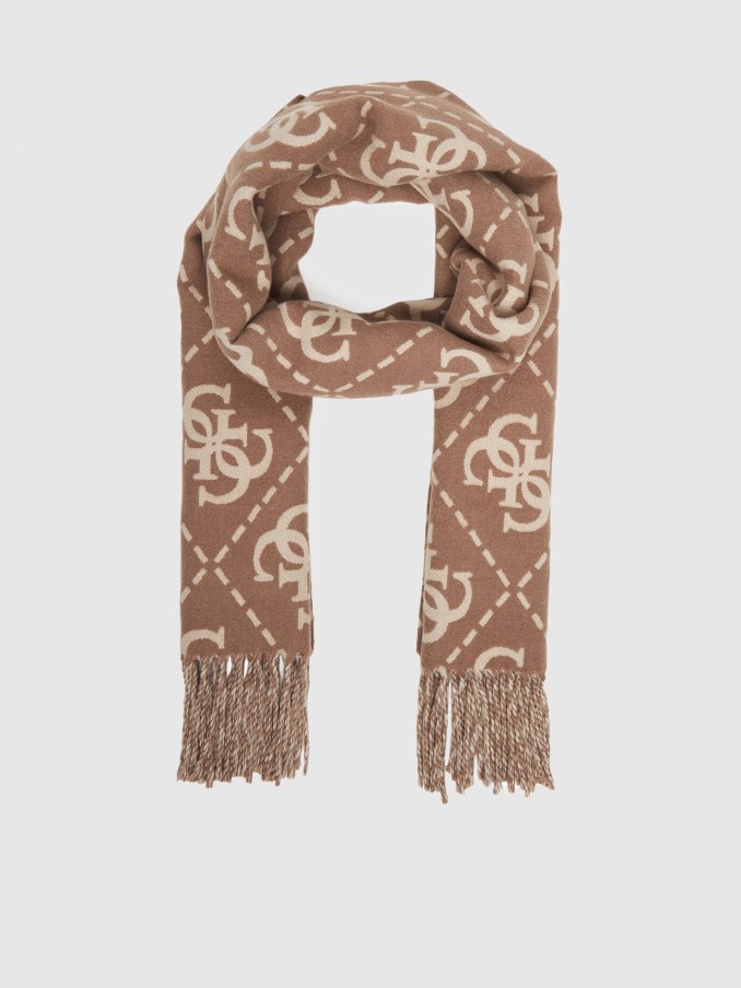 Bufandas Mujer Beige Guess