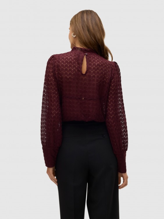 Blusa Mulher Vero Moda Bordeaux Mellmak