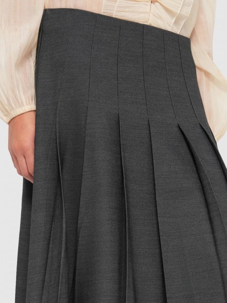 Skirt Woman Grey Vero Moda