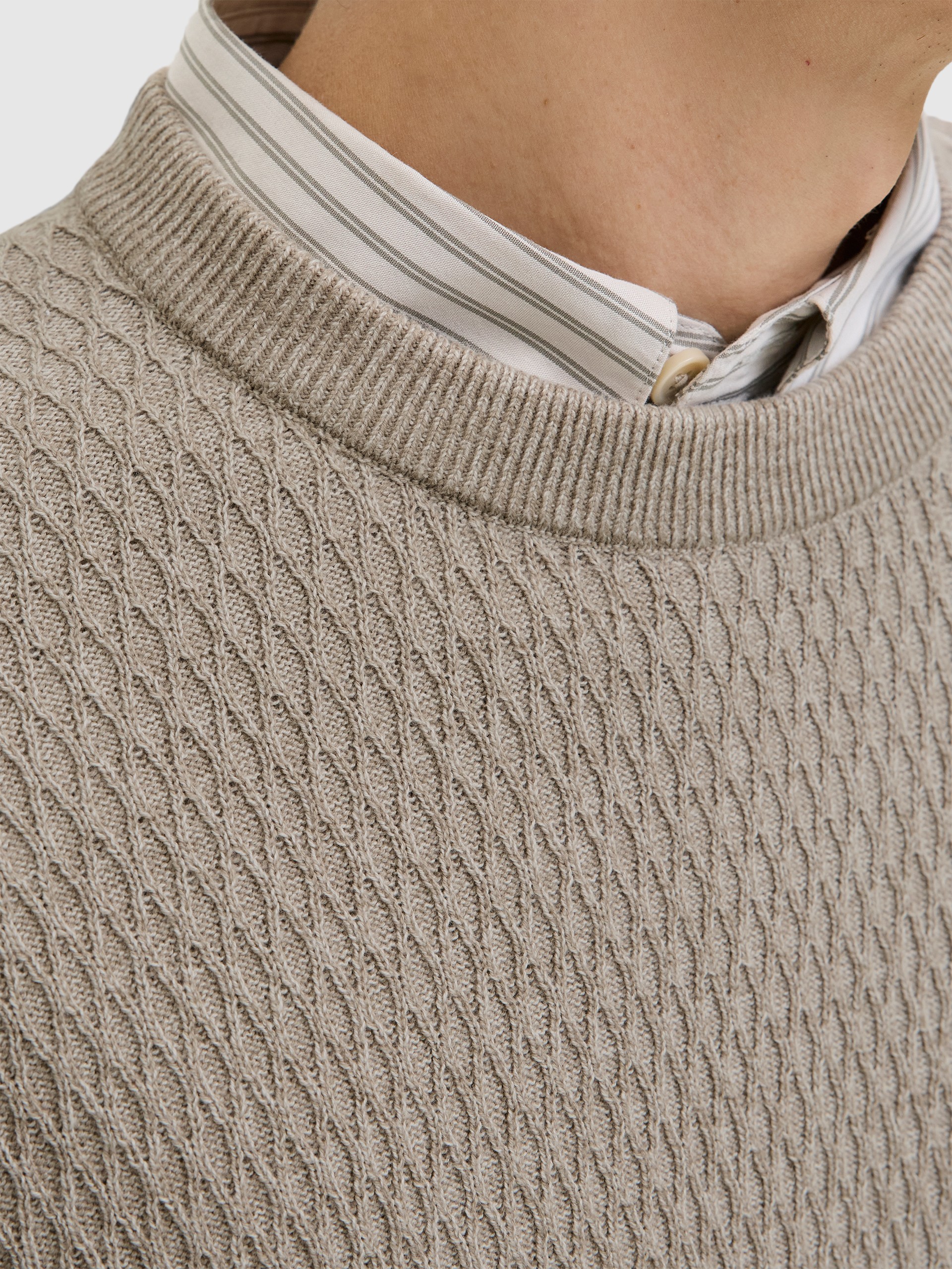 Pullover Man Light Brown Jack & Jones