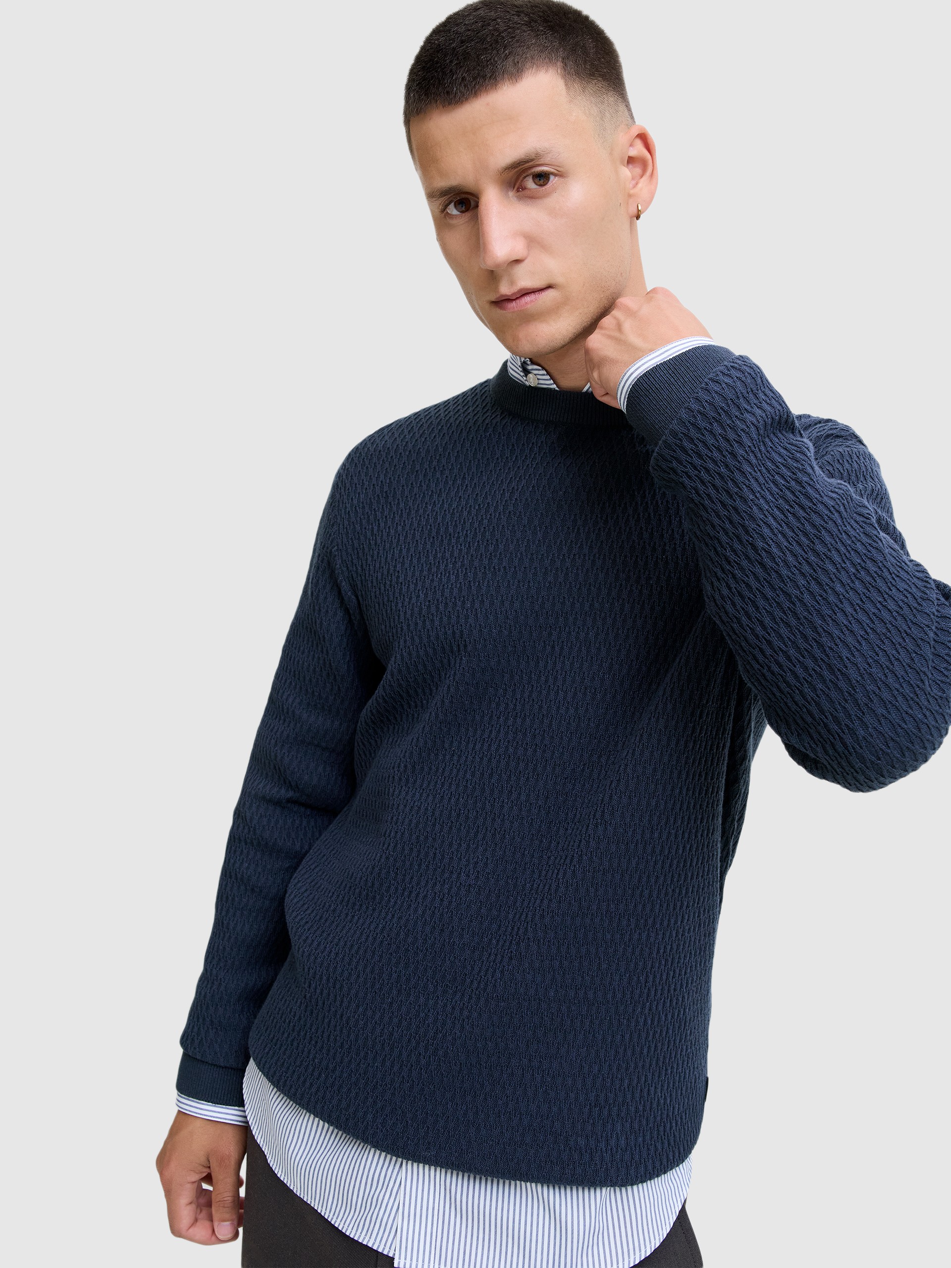 Pullover Man Navy Blue Jack & Jones