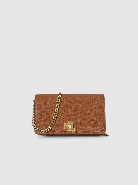 Bolsos de Hombro Mujer Camello Polo Ralph Lauren