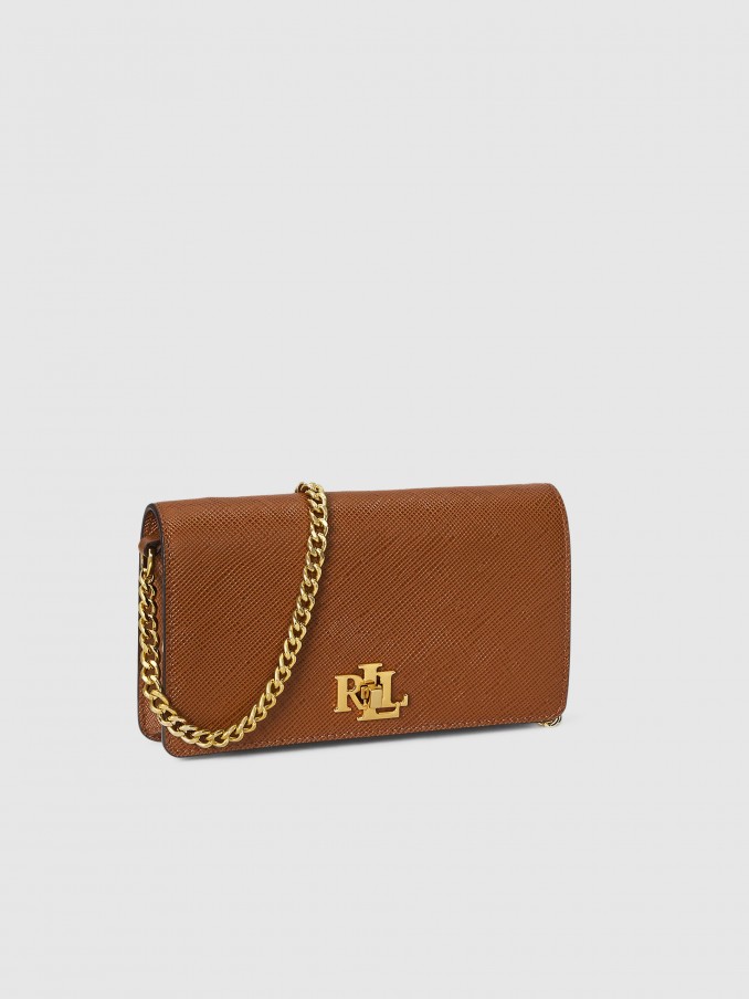 Bolsos de Hombro Mujer Camello Polo Ralph Lauren