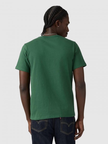 Camiseta Hombre Verde Levis