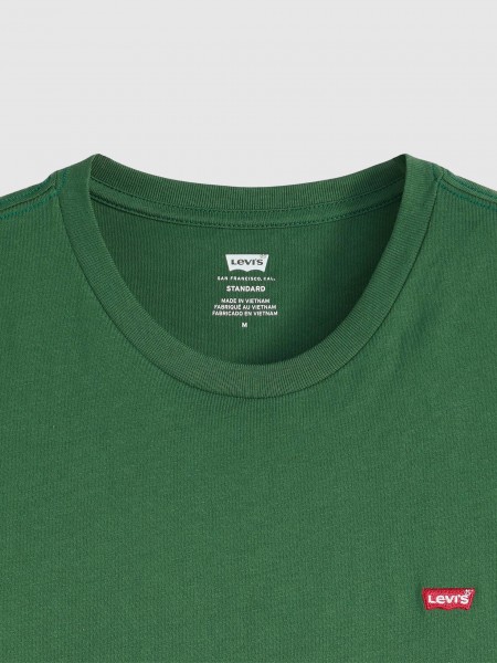 Camiseta Hombre Verde Levis