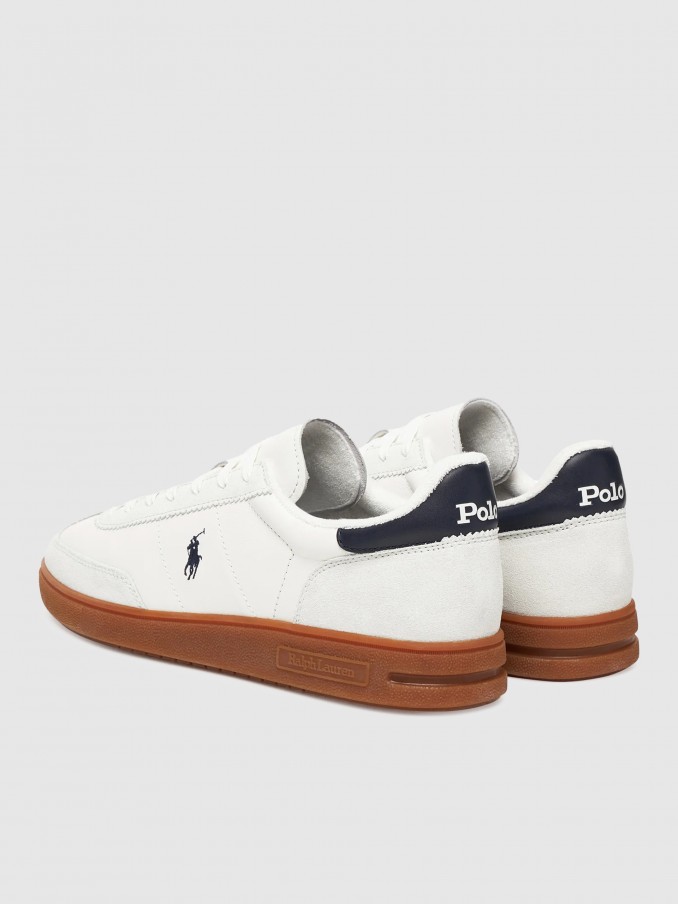 Tenis Hombre Blanco Polo Ralph Lauren
