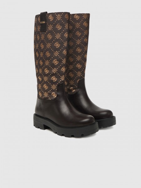 Boots Woman Brown Guess