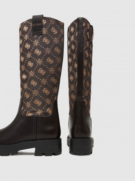 Boots Woman Brown Guess