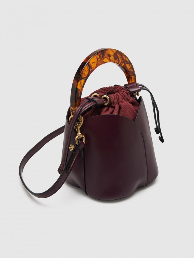 Handbag Woman Bordeaux Lion Of Porches