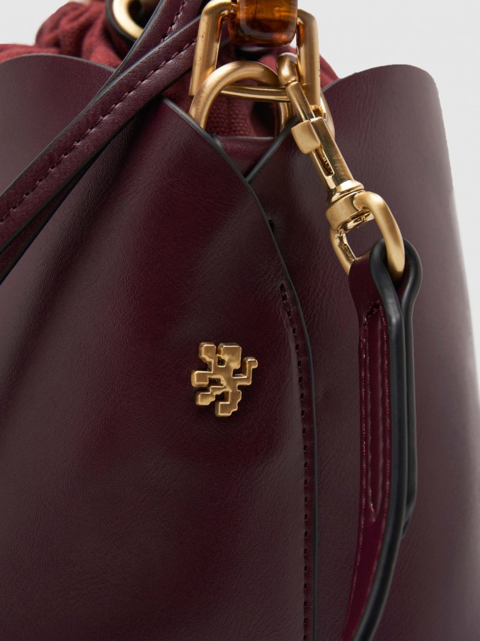 Handbag Woman Bordeaux Lion Of Porches