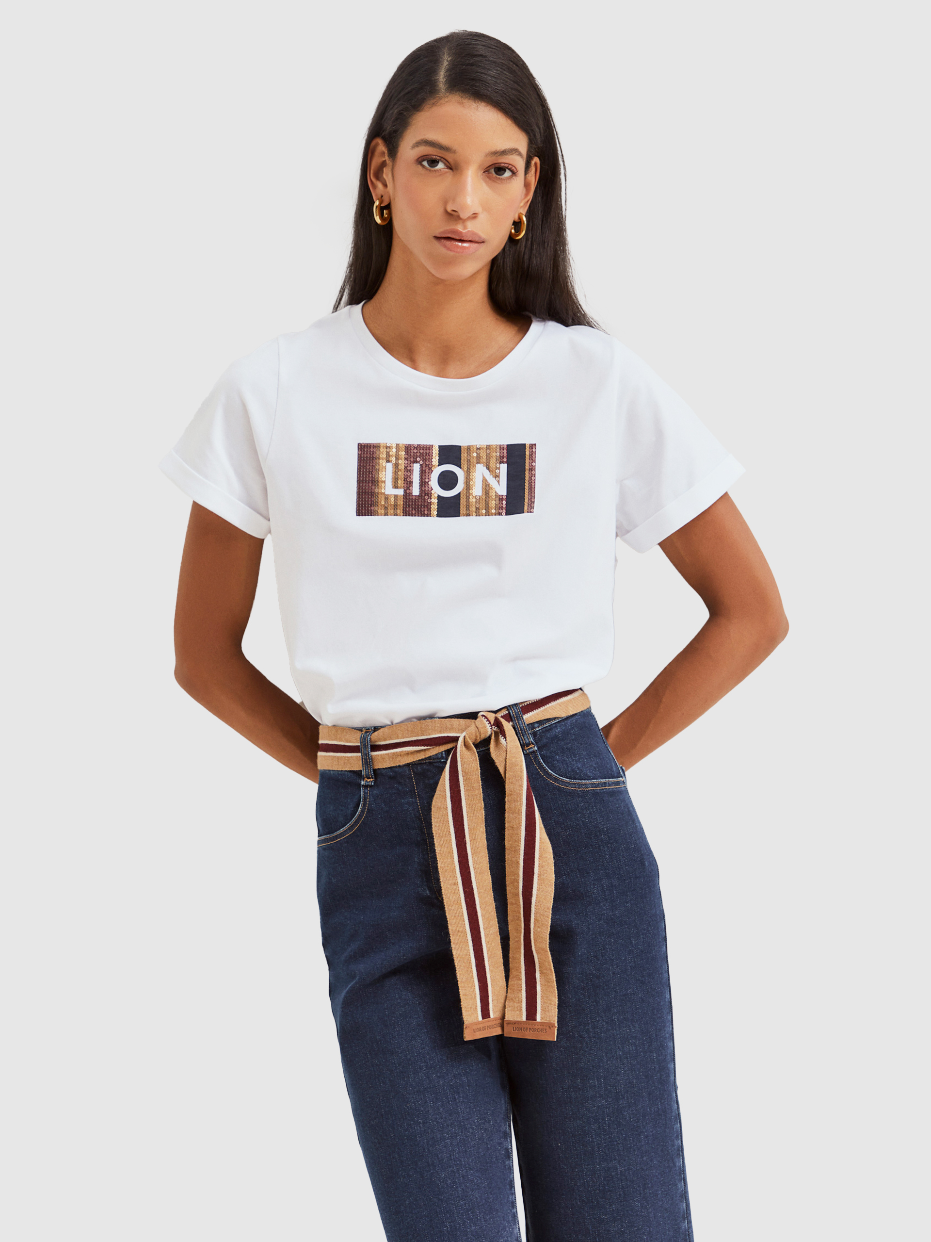 Pantalones Mujer Jeans Oscuros Lion Of Porches