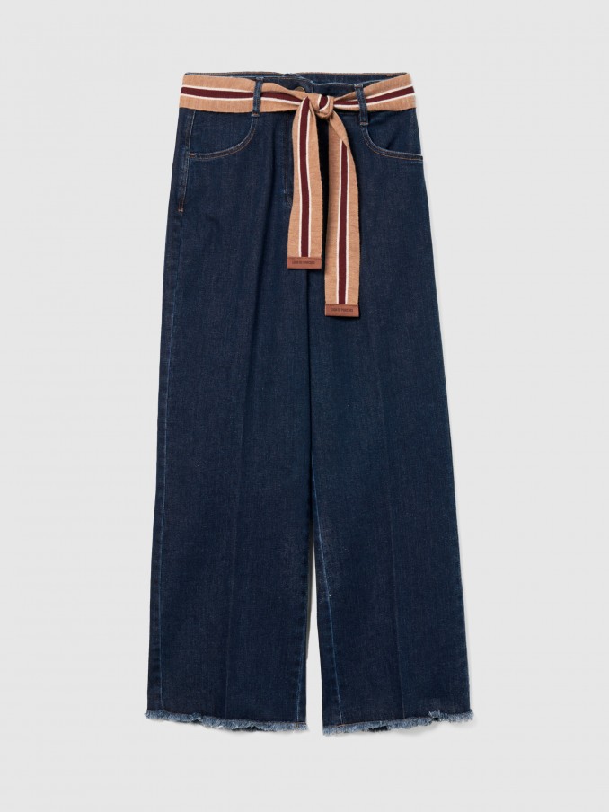 Pants Woman Dark Jeans Lion Of Porches