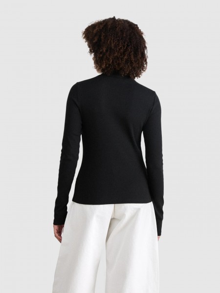 Sueter Mujer Negro Calvin Klein